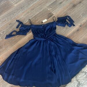 Milly silk dress , navy blue brand new